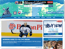 Tablet Screenshot of moosehockey.com